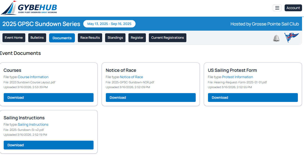 Event Documents in One Place